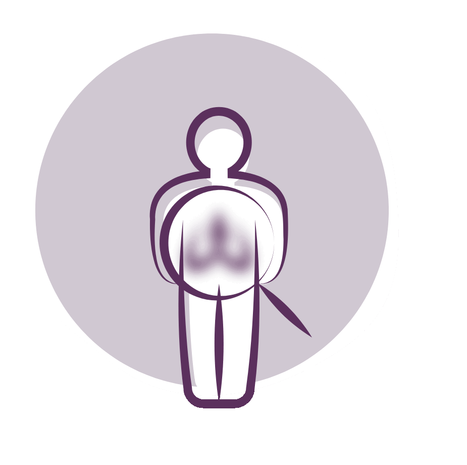 Icon Represents Finding Cancer in The Human Body