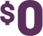 Zero Dollars Icon